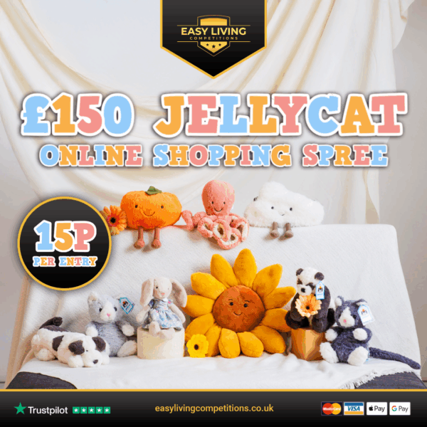 £150 Jellycat Online Shopping Spree or £150 Cash