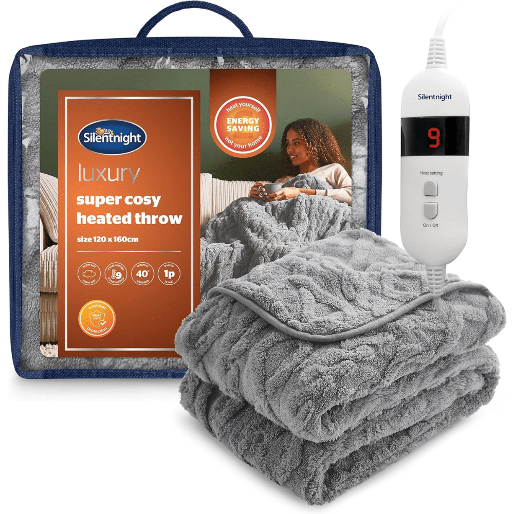Silentnight Luxury Heated Throw - Choice of Colours or £50 Cash