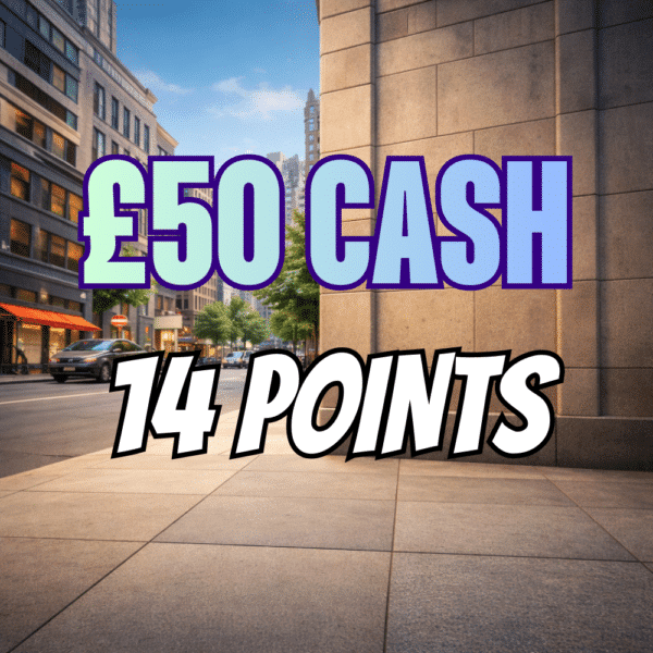 £50 Cash - 14 Points