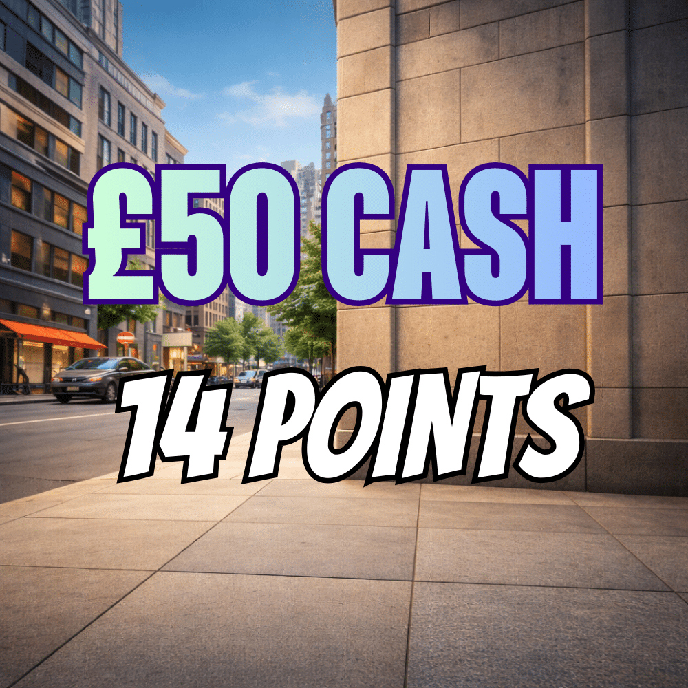 £50 Cash - 14 Points