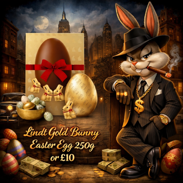 Lindt Gold Bunny Easter Egg 250g or £10 Cash