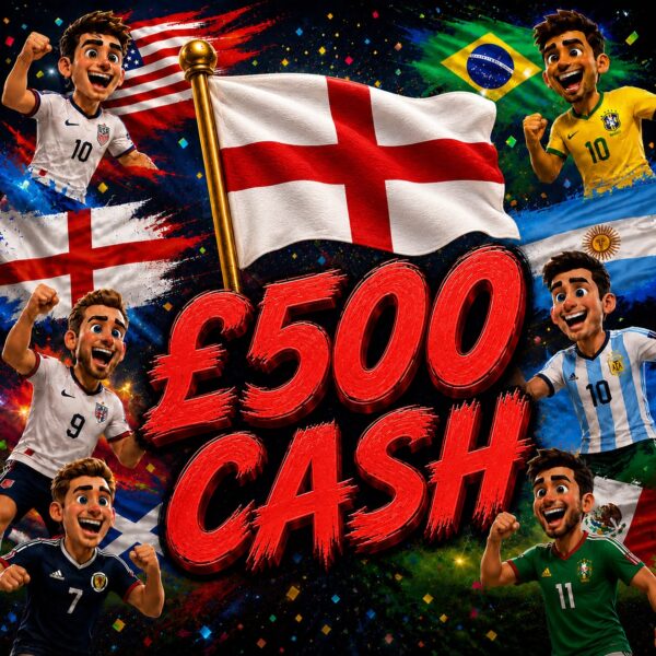 🏴󠁧󠁢󠁥󠁮󠁧󠁿 £500 Cash