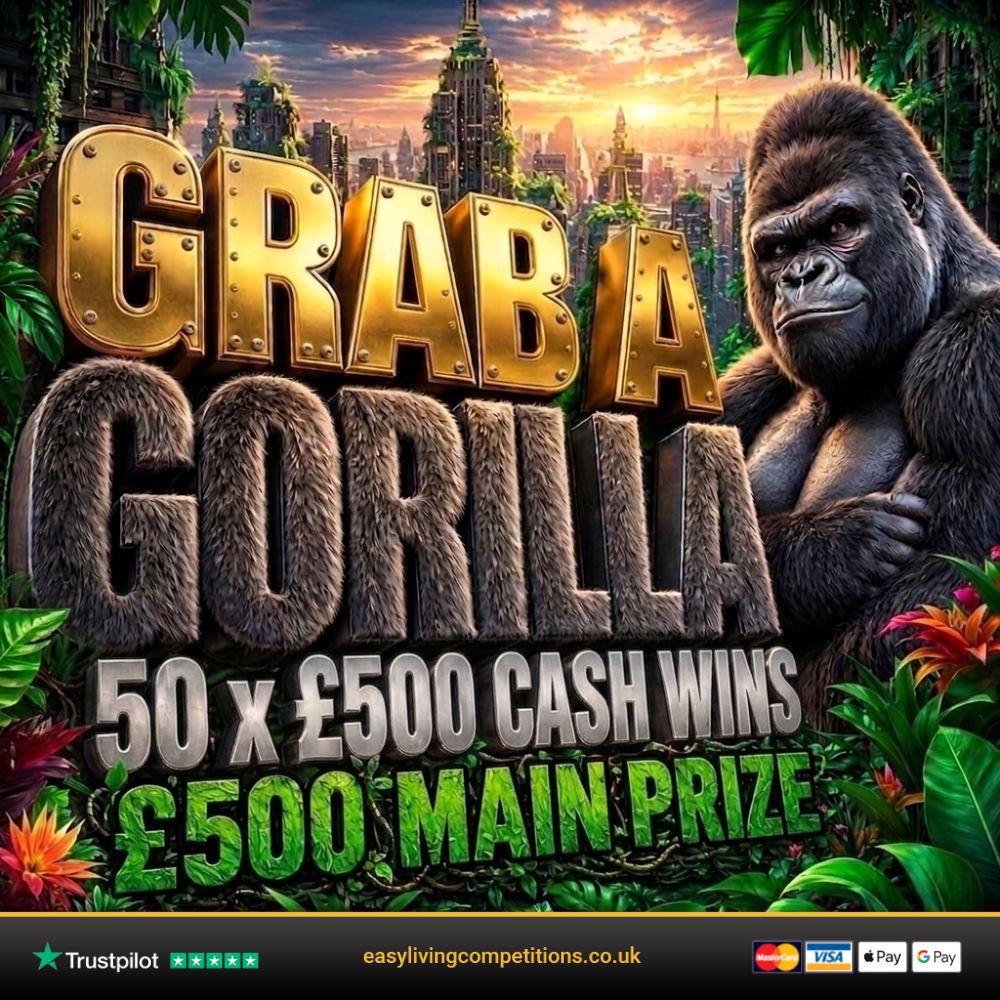 🦍 Grab a Gorilla – £500 Instant Wins