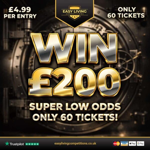 Win £200 Cash - Super Low Odds!